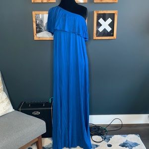 Rachel Pally One Shoulder Carlita Maxi Dress